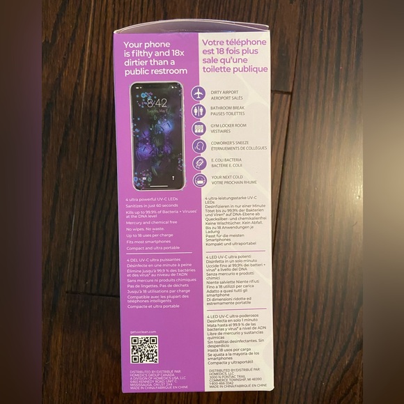 Homedics UV Clean Portable Sanitizer Bag - Picture 2 of 2